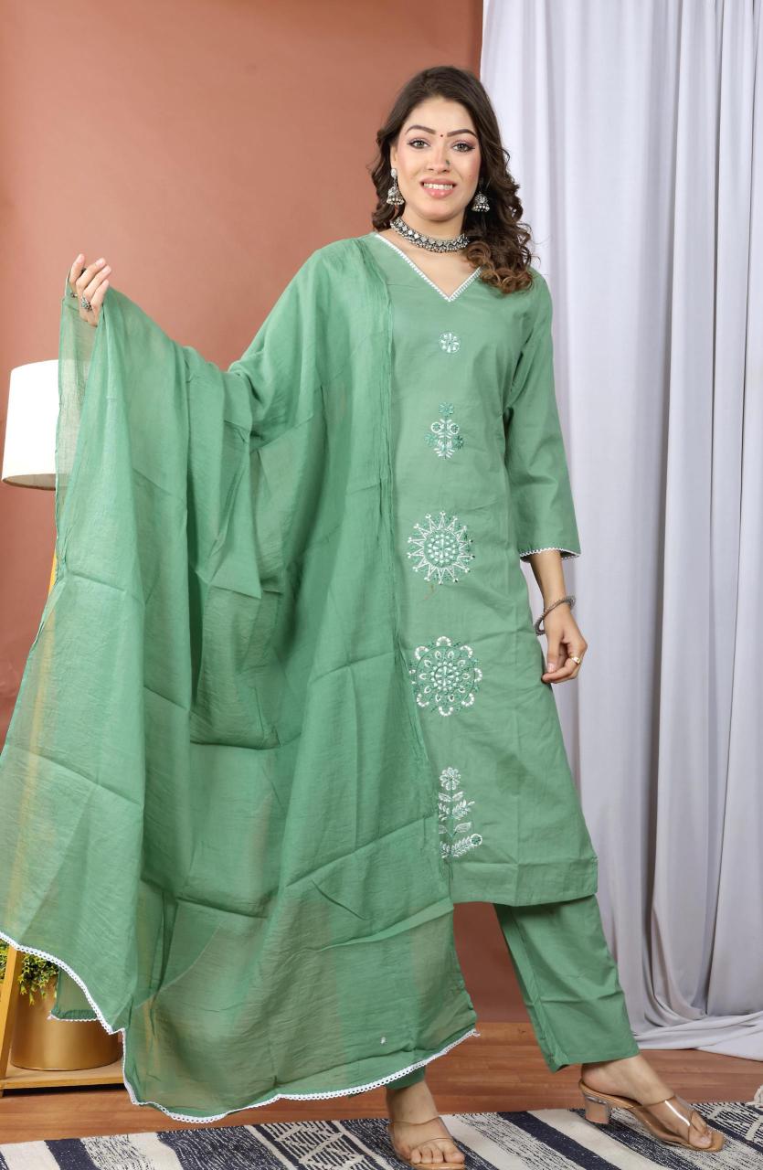 Valerius cotton 3pcs wholesale designer kurtis in india